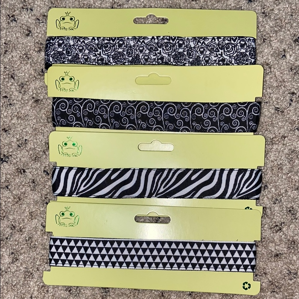 4 women’s adjustable printed headbands